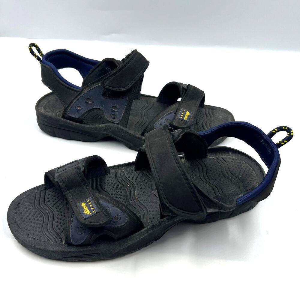 Cross Trekkers Sandals Men's 13 Black Synthetic Sport Hiking Outdoor Slingback